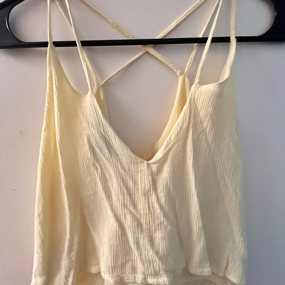 FOREVER 21 size small, yellow tank top